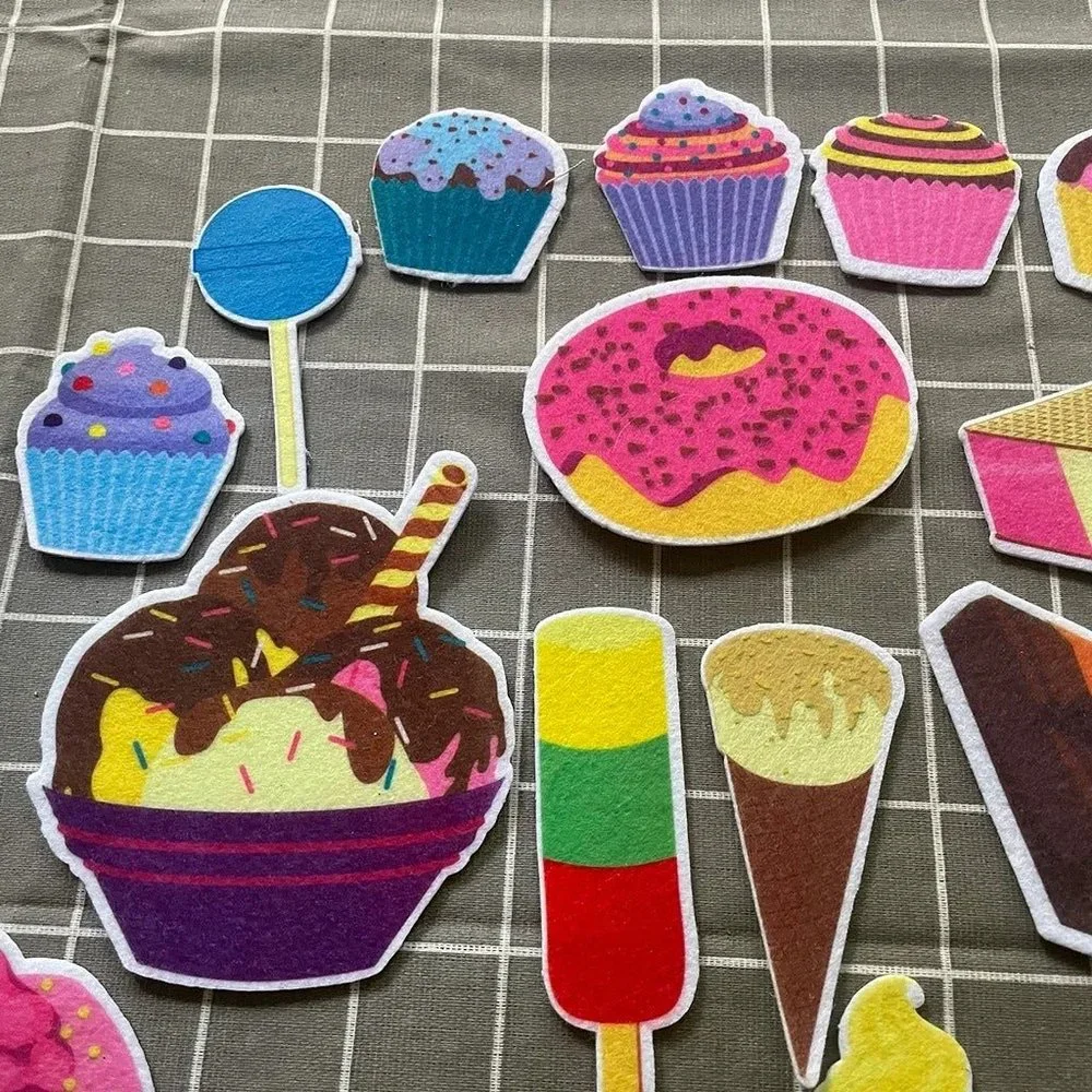 Melissa & Doug Kids Learning Toys Felt Food Desserts Pretend Play